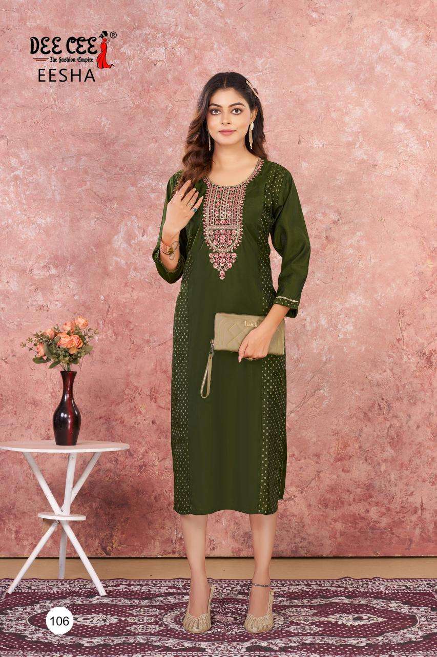 Deecee eesha Printed kurti suppliers