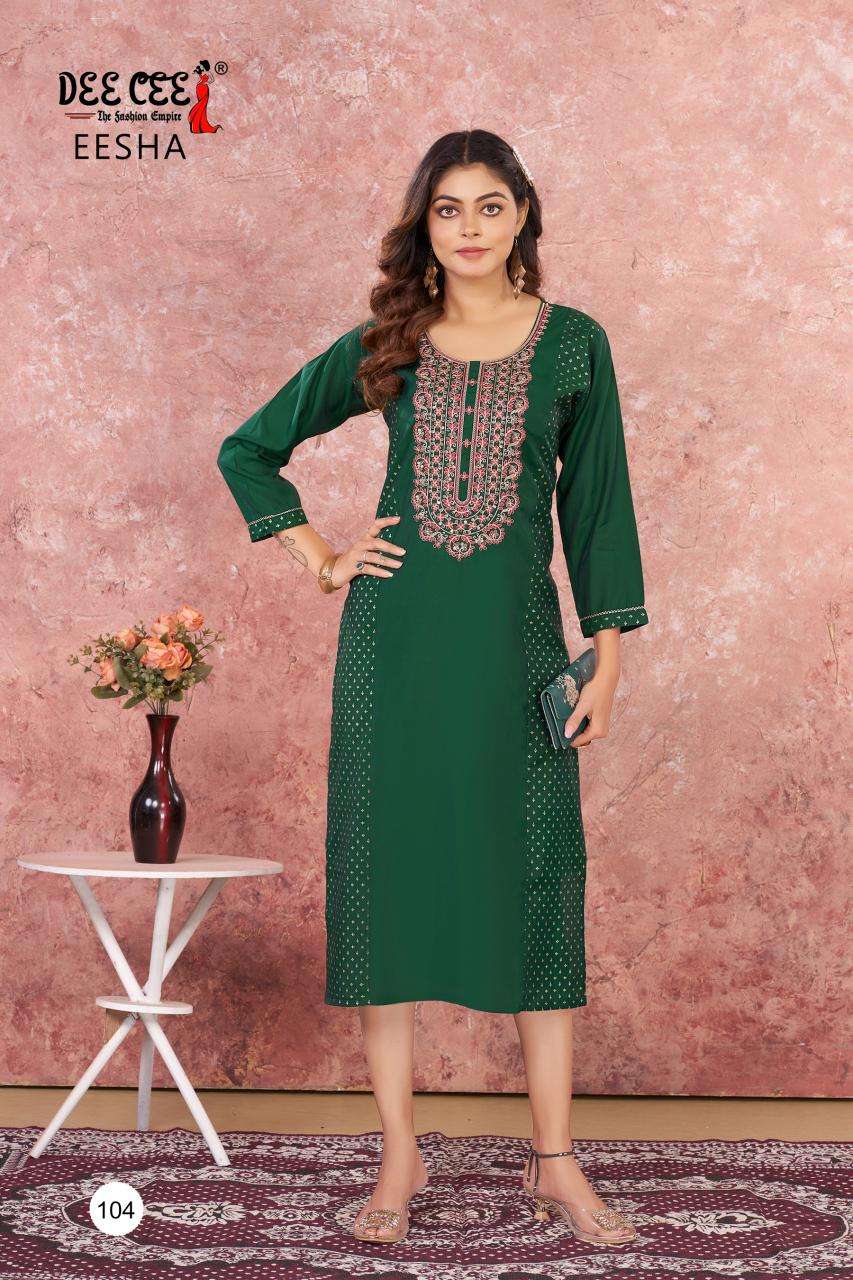 Deecee eesha Printed kurti suppliers