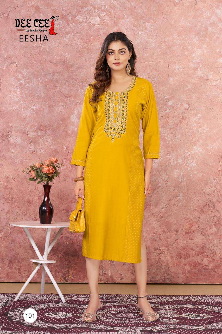 Deecee eesha Printed kurti suppliers