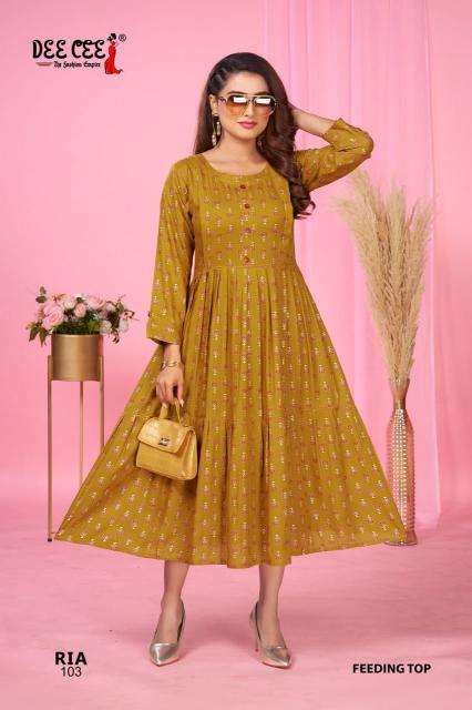 Deecee ria indian short kurtis