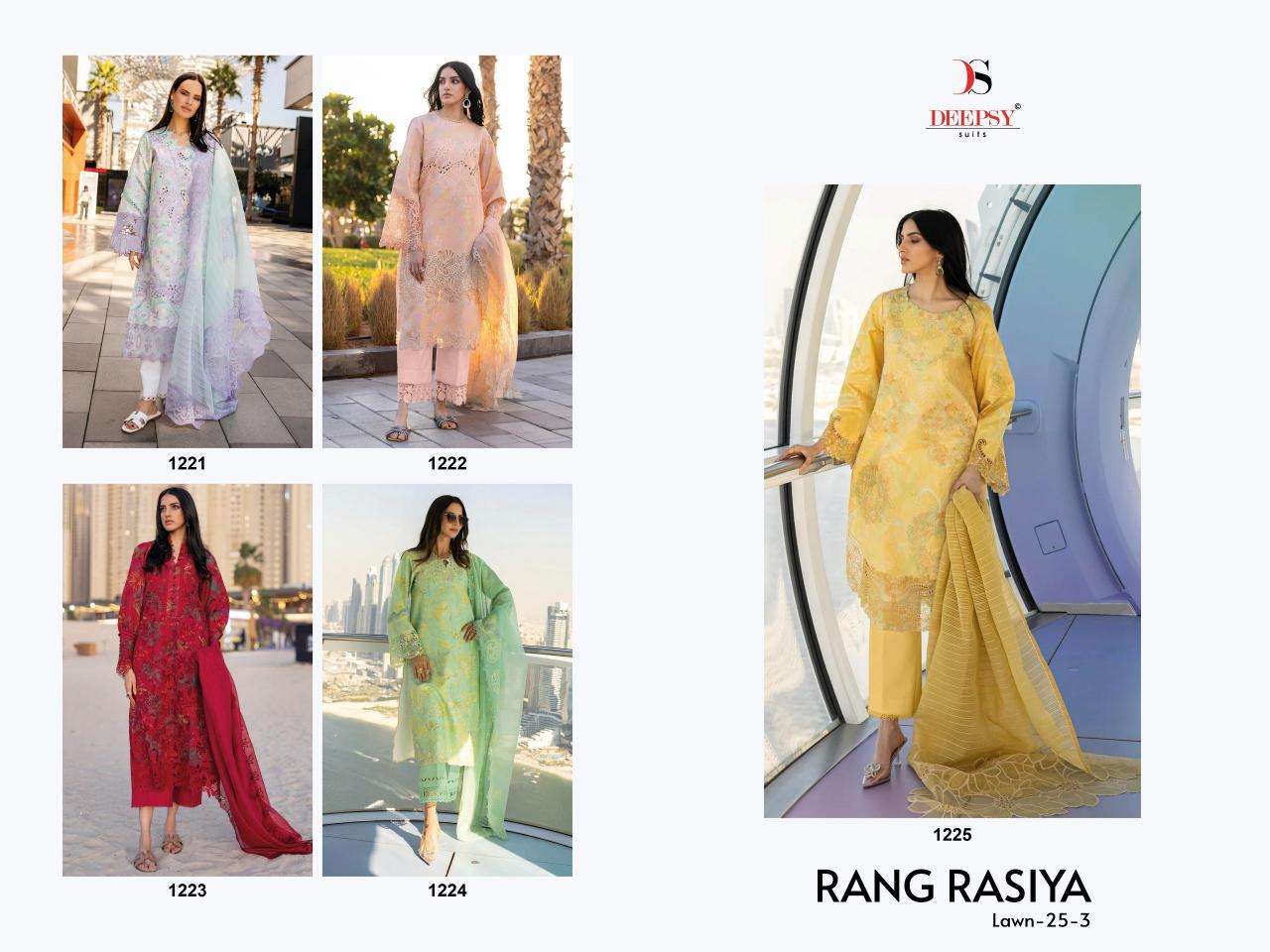 Deepsy suits rangrasiya lawn 25-3 Wholesale dress materials in surat