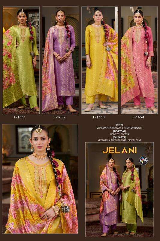 Fourdots jelani Dress material manufacturers in Ahmedabad