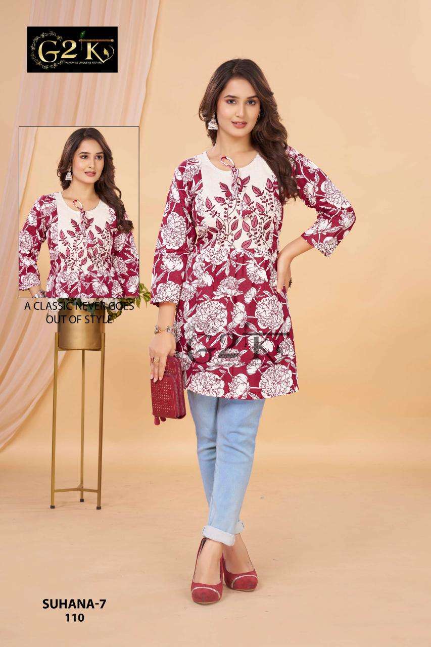 G2K suhana cotton flex short wholesale kurti app