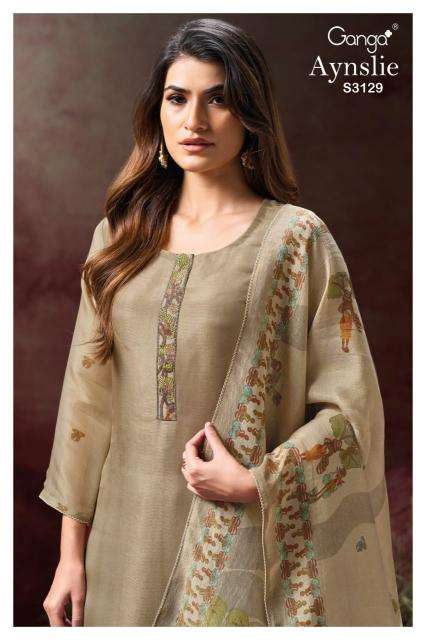 Ganga aynslie 3129 Dress materials wholesale in Surat