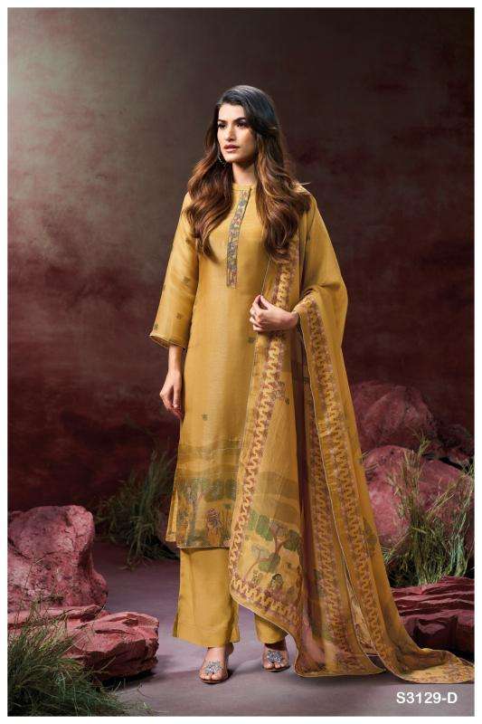 Ganga aynslie 3129 Dress materials wholesale in Surat