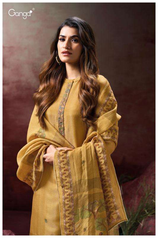 Ganga aynslie 3129 Dress materials wholesale in Surat