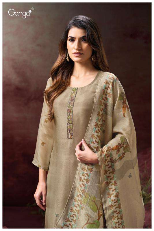 Ganga aynslie 3129 Dress materials wholesale in Surat