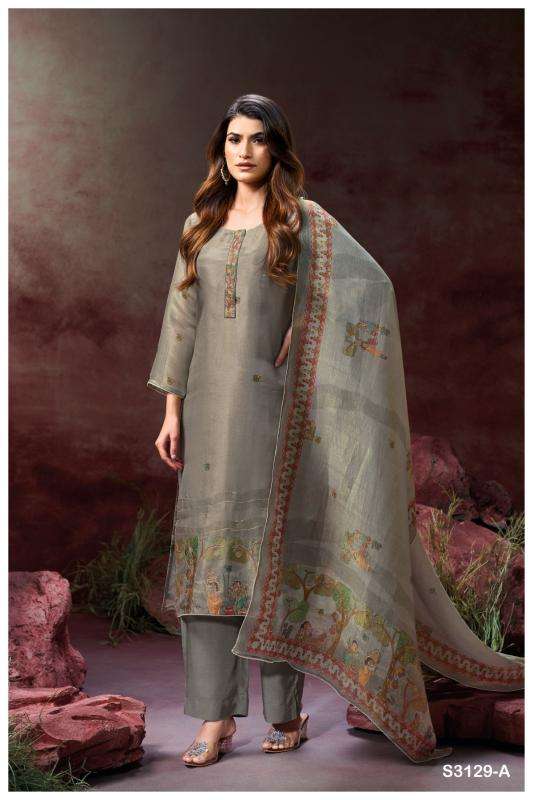 Ganga aynslie 3129 Dress materials wholesale in Surat