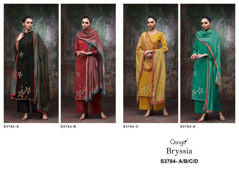 Ganga bryssia 3784 Bulk dress materials