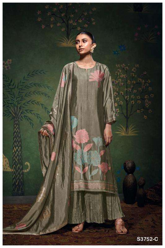 Ganga cressida 3752 Dress material market in Delhi
