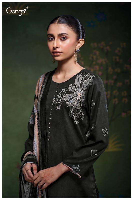 Ganga delara 3757 Indian dress materials