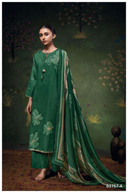 Ganga delara 3757 Indian dress materials