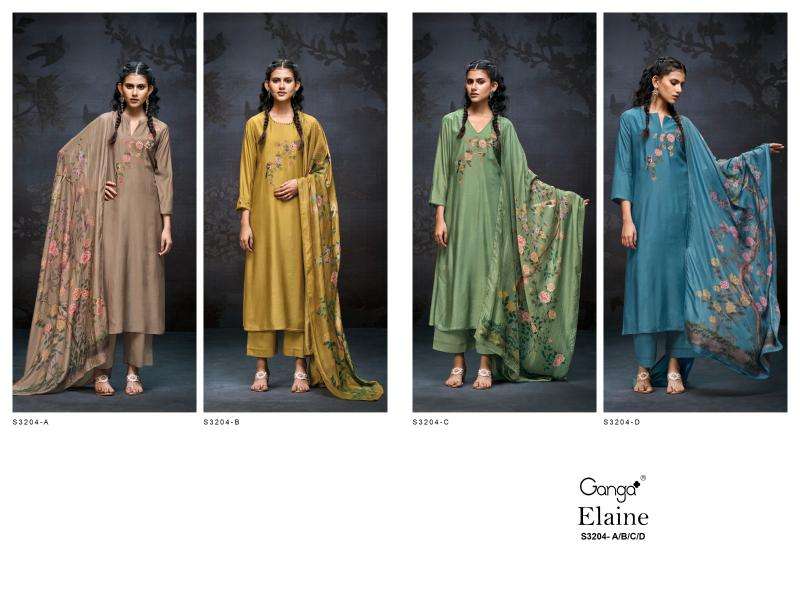 Ganga elaine 3204 Buy dress material online at best price