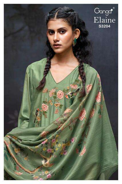 Ganga elaine 3204 Buy dress material online at best price