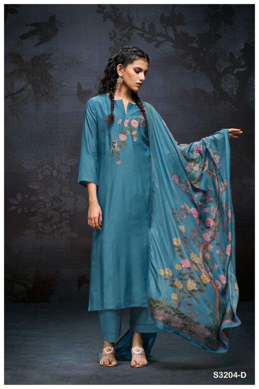 Ganga elaine 3204 Buy dress material online at best price