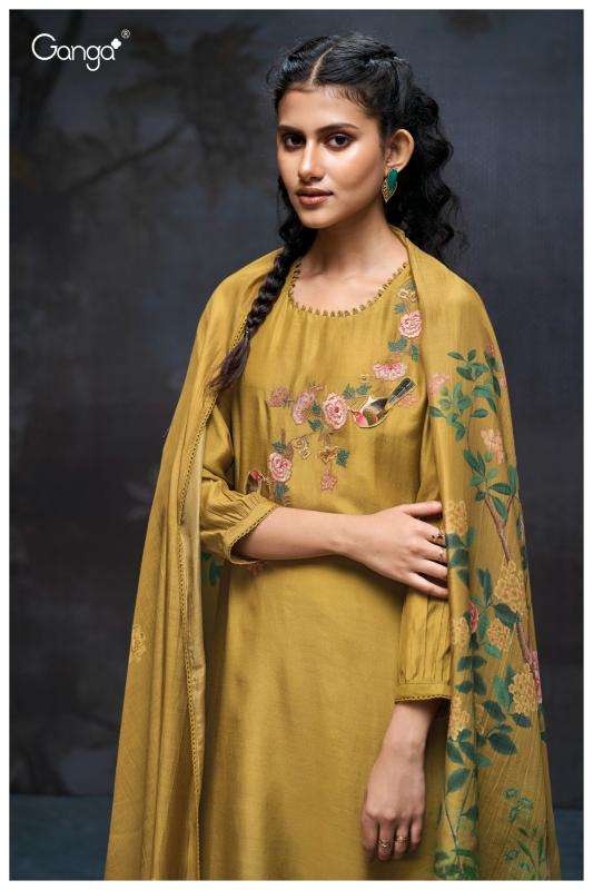Ganga elaine 3204 Buy dress material online at best price