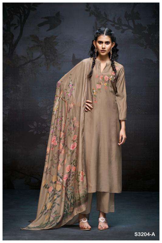 Ganga elaine 3204 Buy dress material online at best price