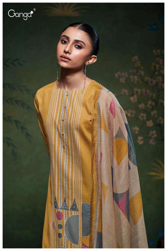 Ganga eshleen 3759 Designer dress material wholesale