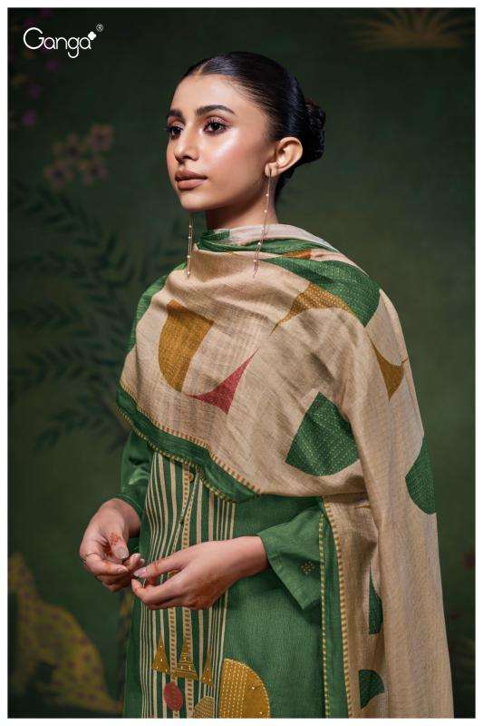 Ganga eshleen 3759 Designer dress material wholesale