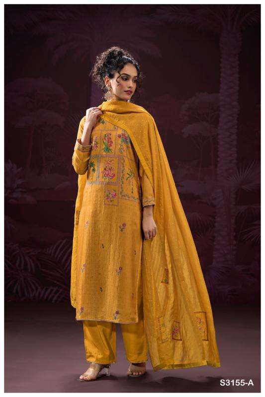 Ganga gathika 3155 Wholesale dress materials for boutique