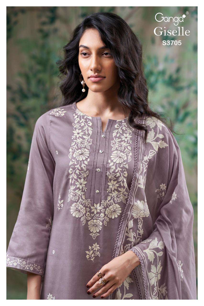 Ganga giselle 3705 Dress material suppliers in Mumbai