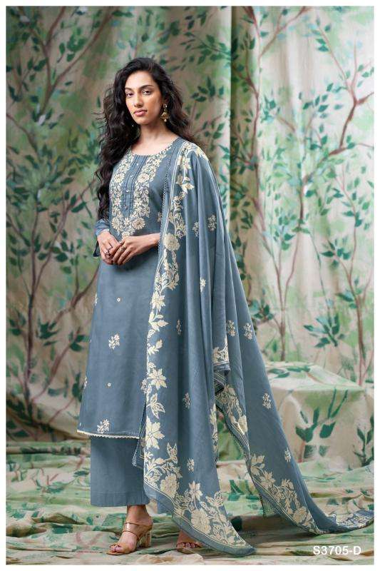 Ganga giselle 3705 Dress material suppliers in Mumbai
