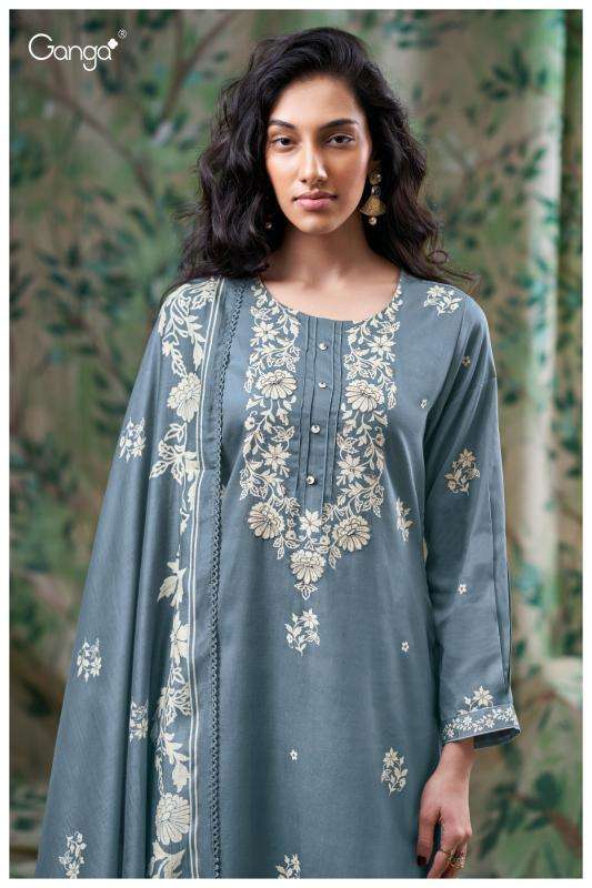 Ganga giselle 3705 Dress material suppliers in Mumbai