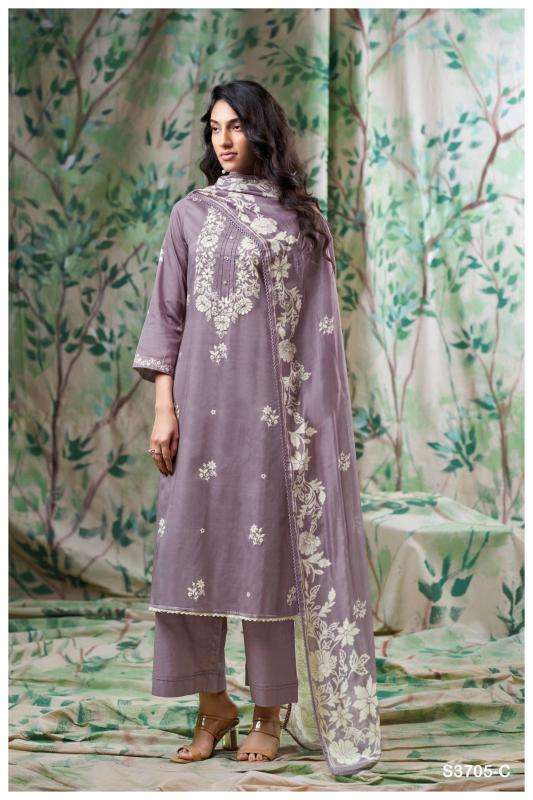 Ganga giselle 3705 Dress material suppliers in Mumbai