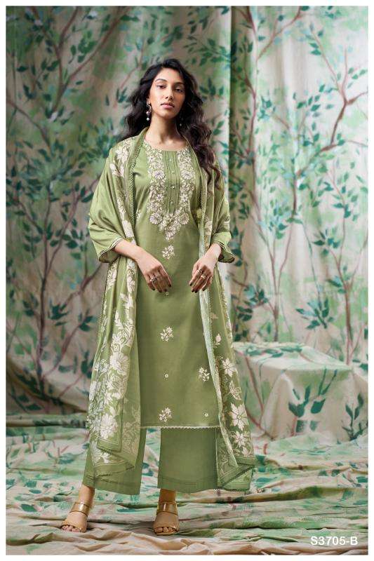 Ganga giselle 3705 Dress material suppliers in Mumbai