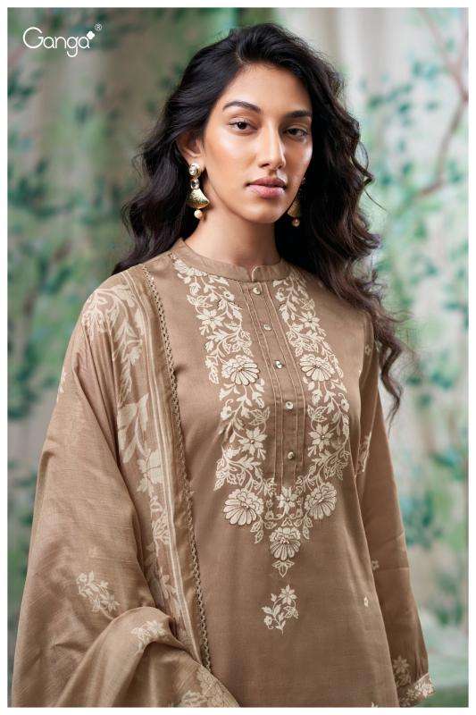 Ganga giselle 3705 Dress material suppliers in Mumbai