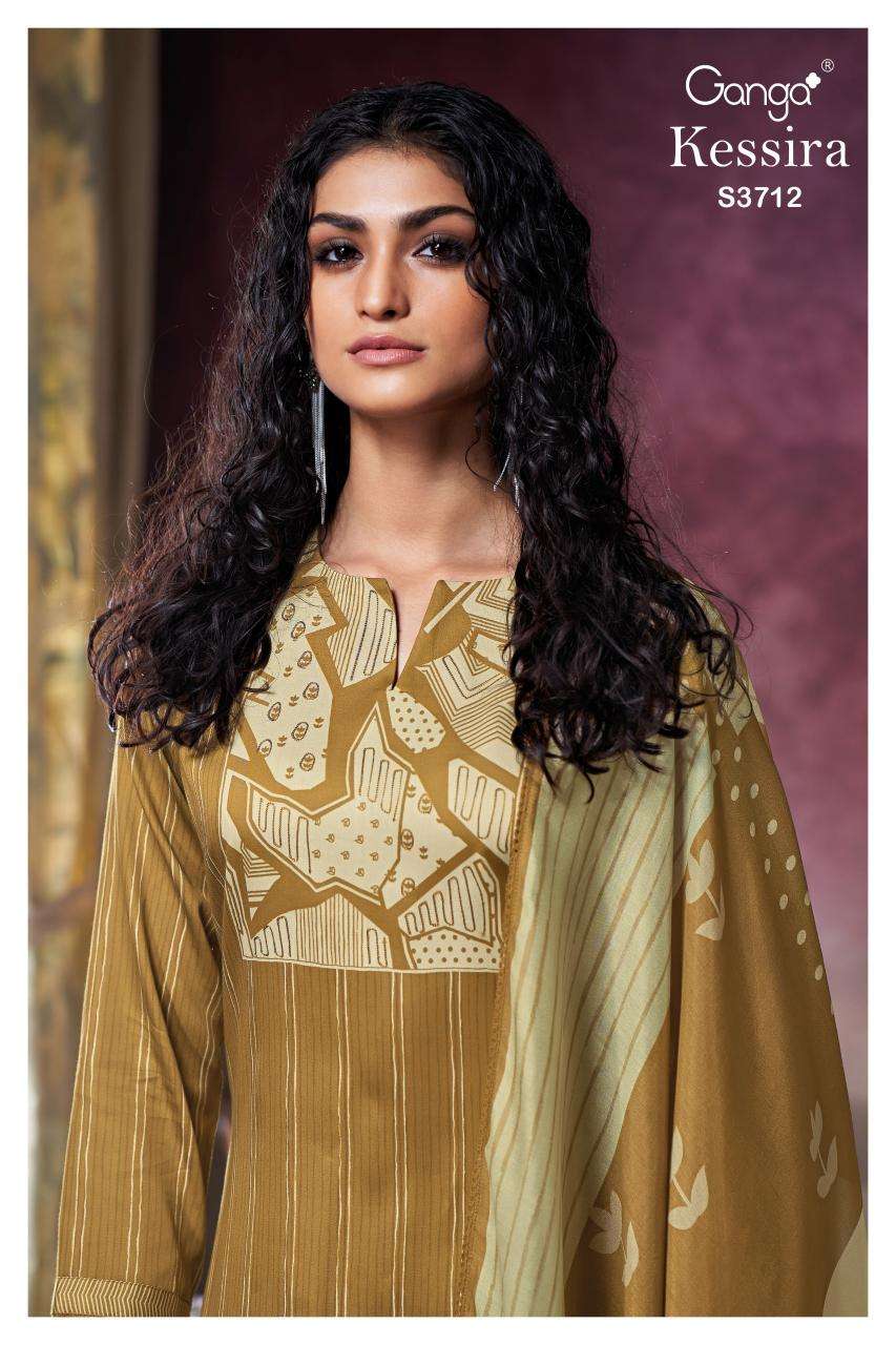 Ganga kessira 3712 Dress material wholesalers in Delhi