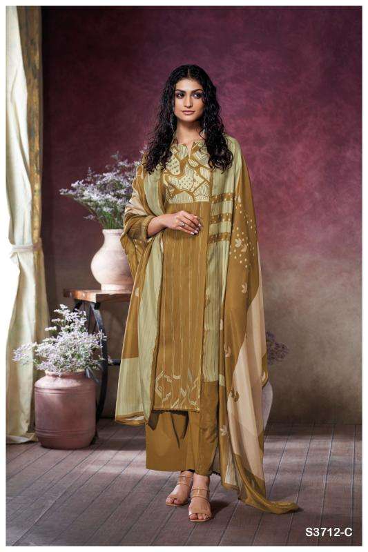 Ganga kessira 3712 Dress material wholesalers in Delhi