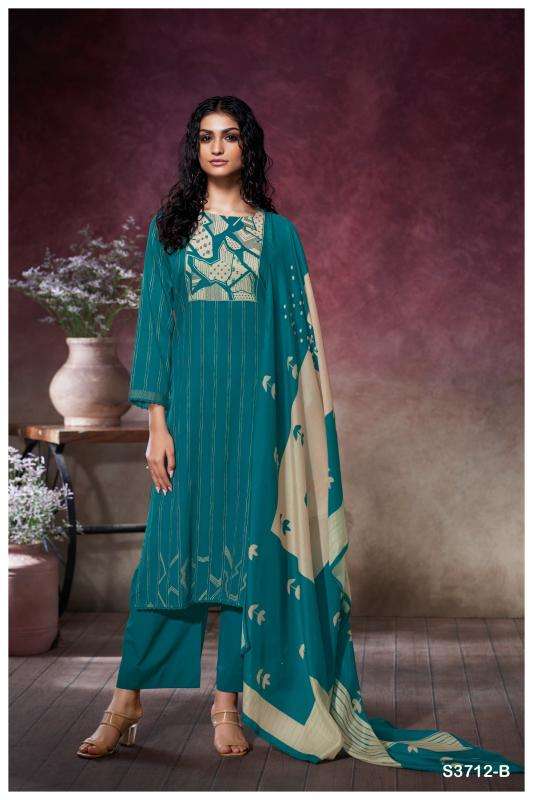 Ganga kessira 3712 Dress material wholesalers in Delhi