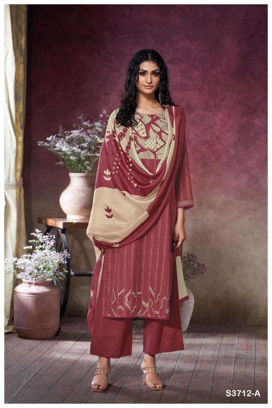 Ganga kessira 3712 Dress material wholesalers in Delhi