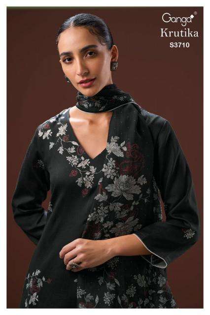 Ganga krutika 3710 Designer dress materials wholesale