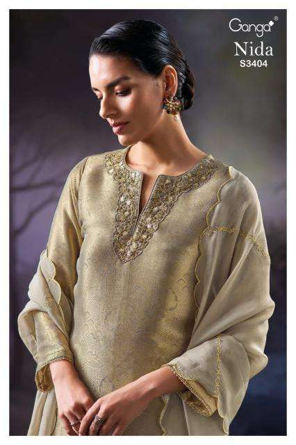 Ganga nida 3404 Dress materials for wholesale price