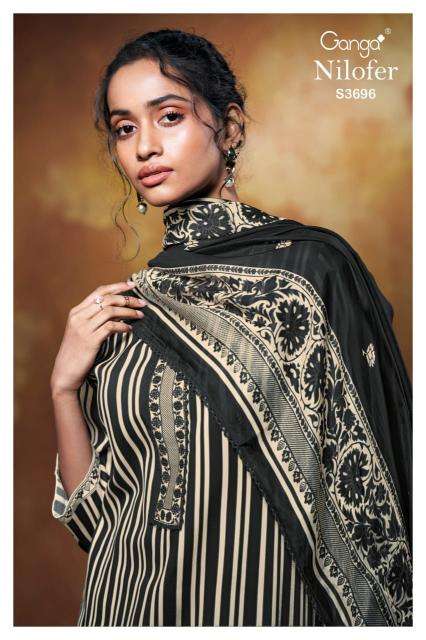 Ganga nilofer 3696 Dress material wholesale market in Bangalore