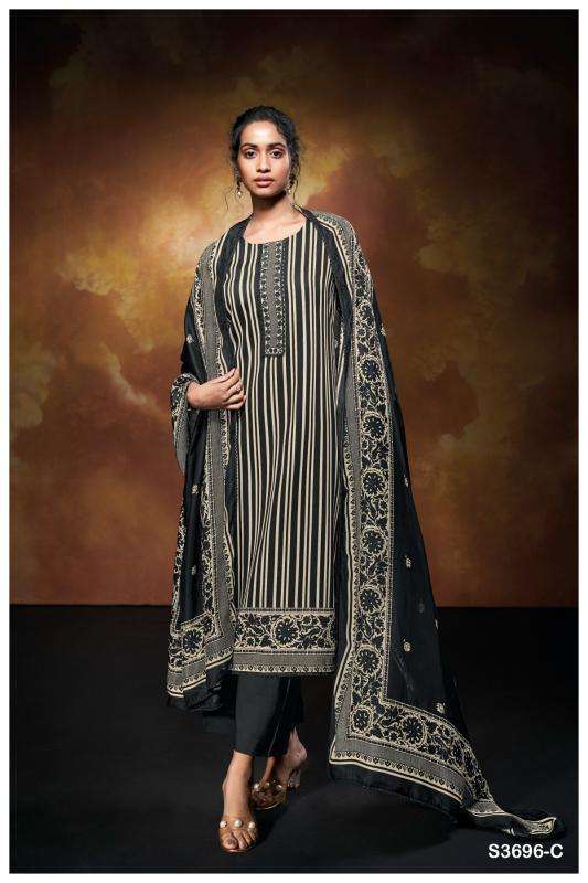 Ganga nilofer 3696 Dress material wholesale market in Bangalore
