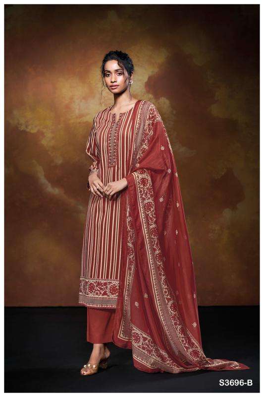 Ganga nilofer 3696 Dress material wholesale market in Bangalore