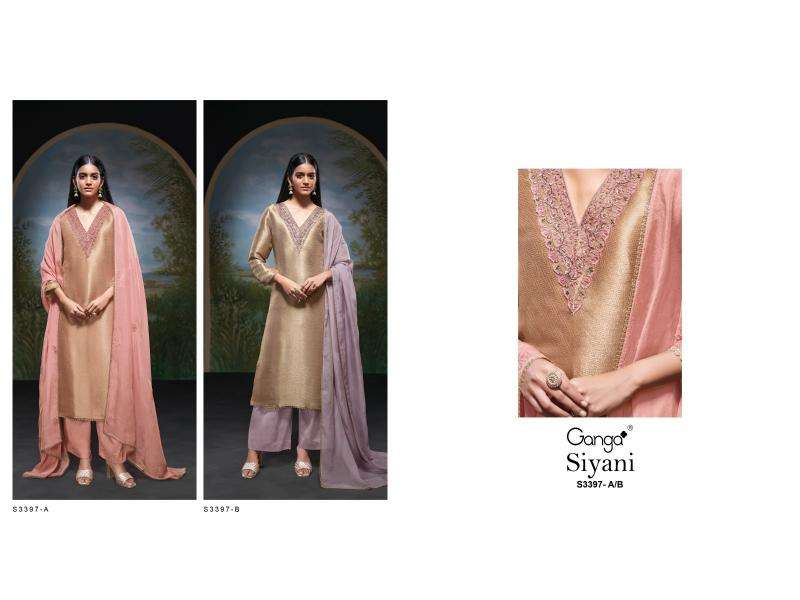 Ganga siyani 3397 Online dress material suppliers in Delhi