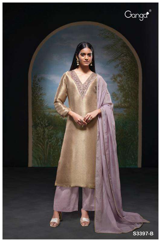 Ganga siyani 3397 Online dress material suppliers in Delhi