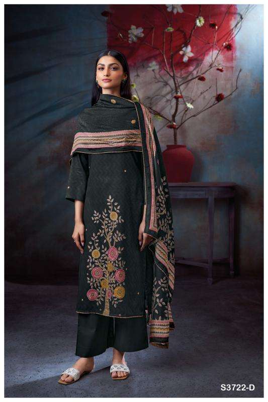 Ganga swaalina 3722 Wholesale dress materials suppliers