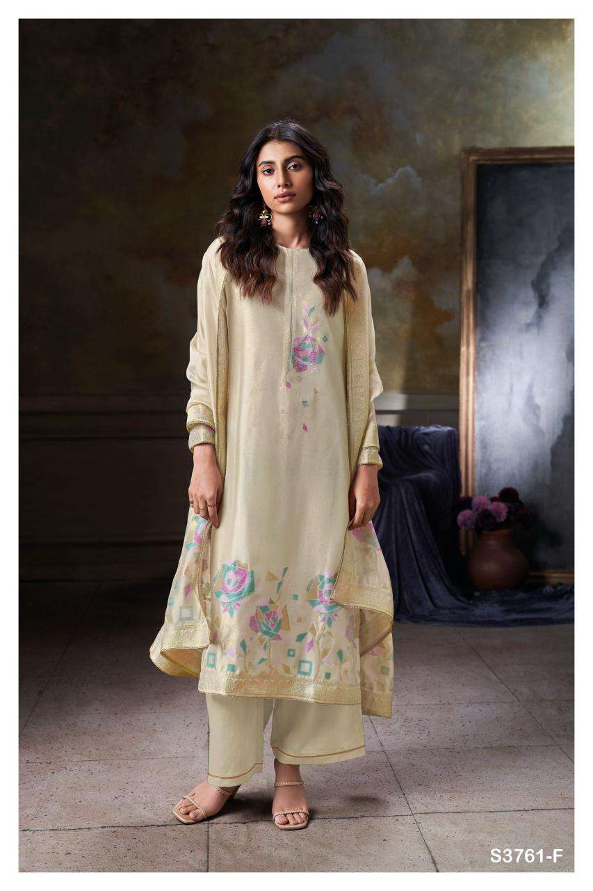 Ganga vayla 3761 Wholesale dress material market in India