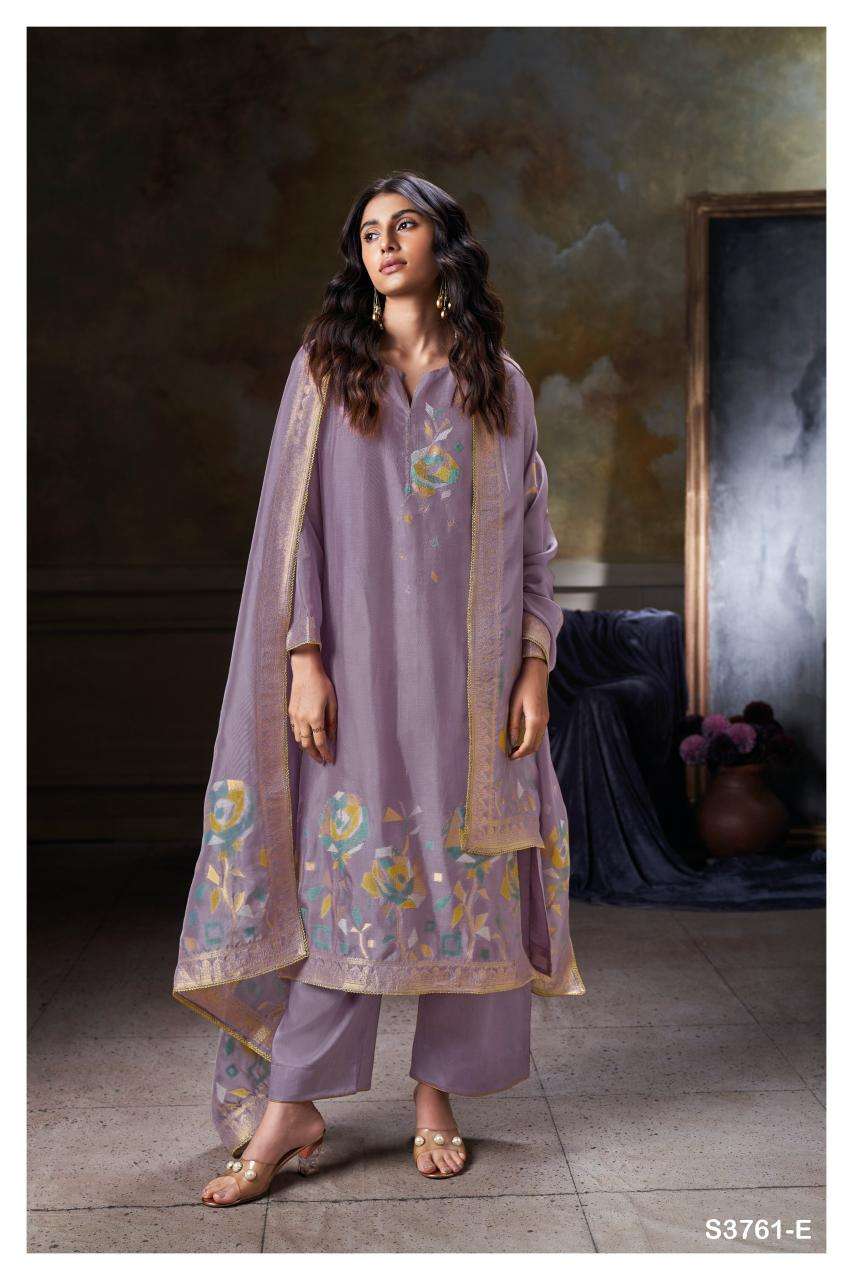 Ganga vayla 3761 Wholesale dress material market in India