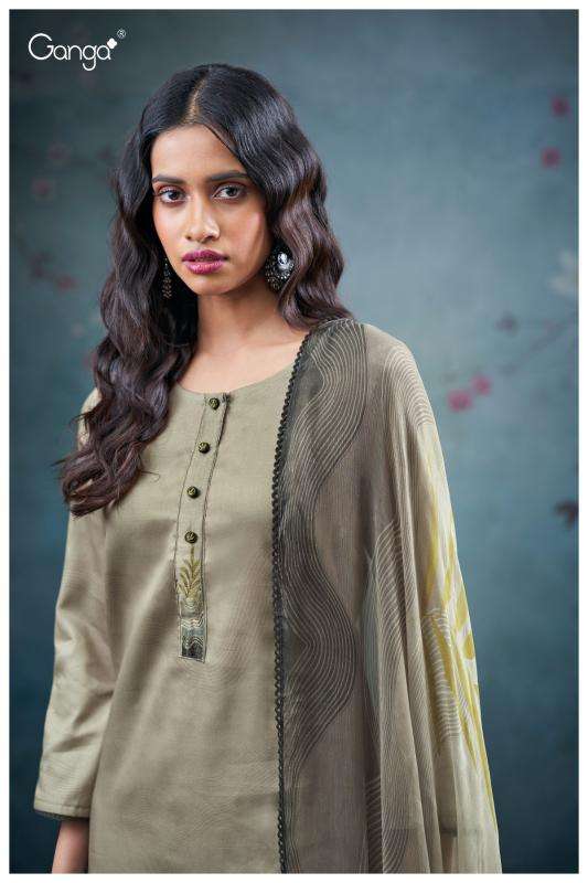Ganga vrinda 3707 Dress material suppliers in surat