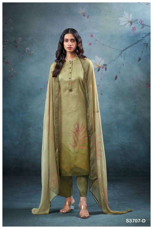 Ganga vrinda 3707 Dress material suppliers in surat