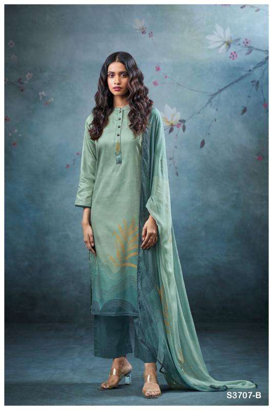 Ganga vrinda 3707 Dress material suppliers in surat