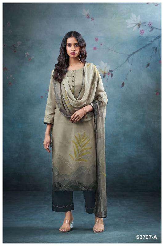 Ganga vrinda 3707 Dress material suppliers in surat