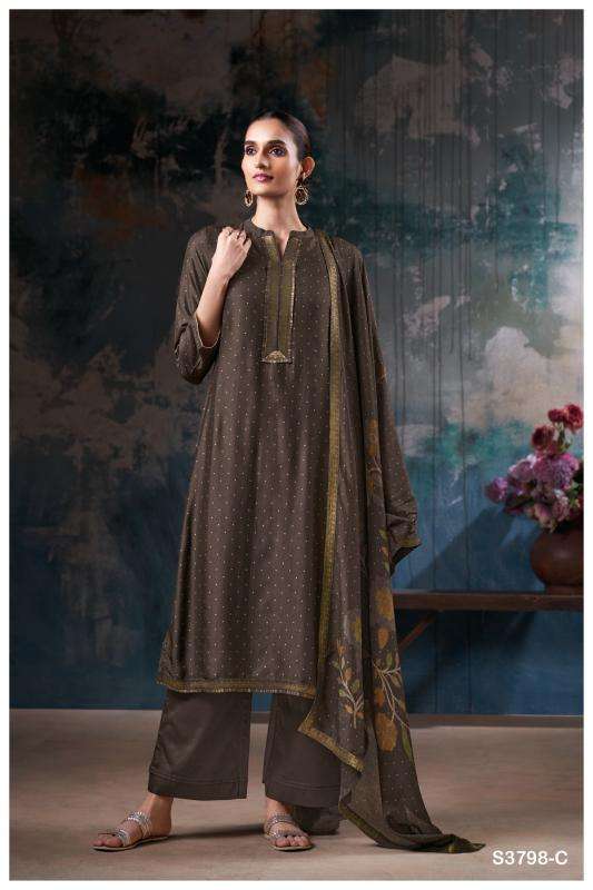Ganga vrisya 3798 Designer dress materials