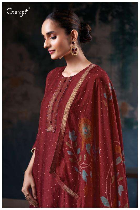Ganga vrisya 3798 Designer dress materials